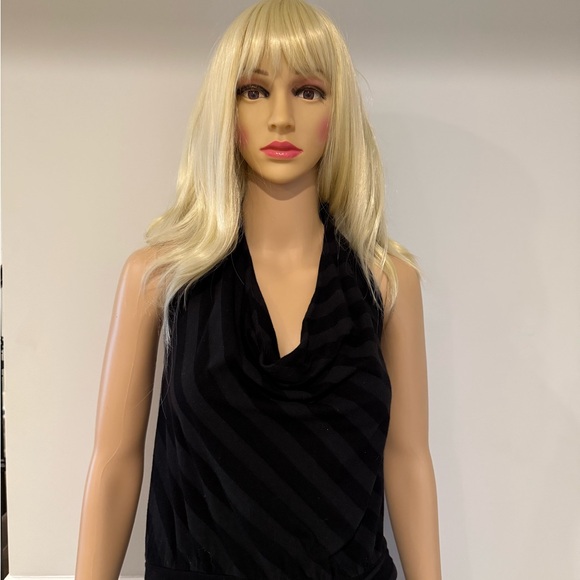 Vintage Ella Moss Black Fitted halter Top - Picture 2 of 4